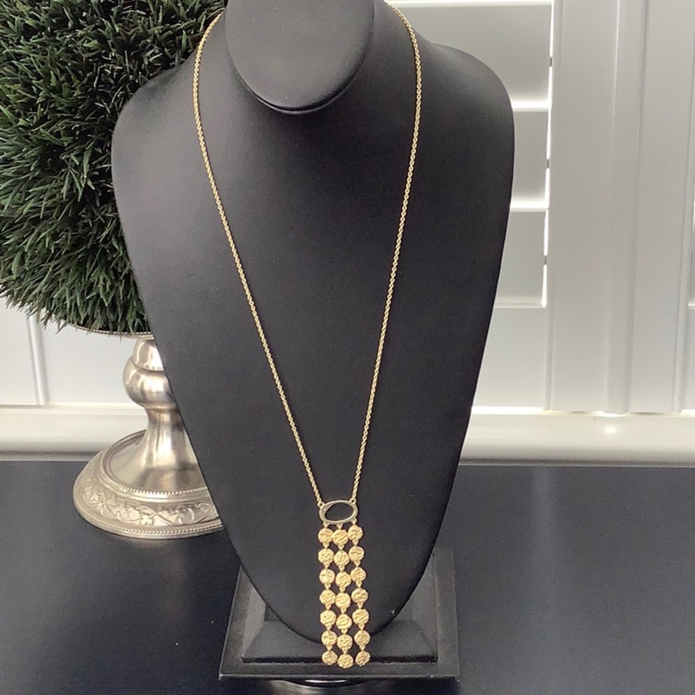 Sole Society Disc Chain Pendant Necklace